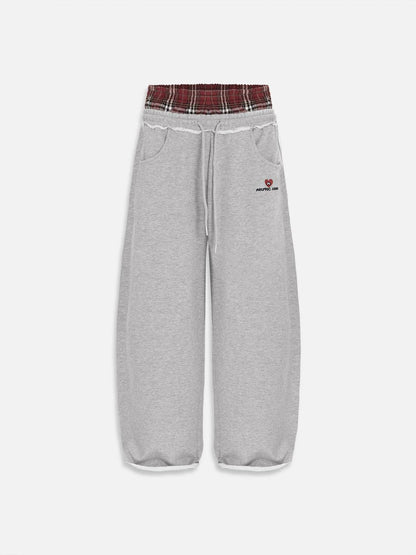 Double Waist Baggy Sweatpants