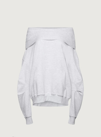 Oversize Off-Shoulder Hoodie