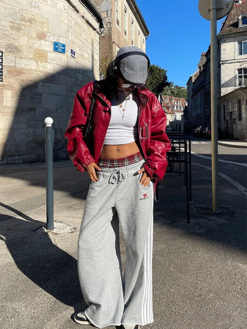 Double Waist Baggy Sweatpants