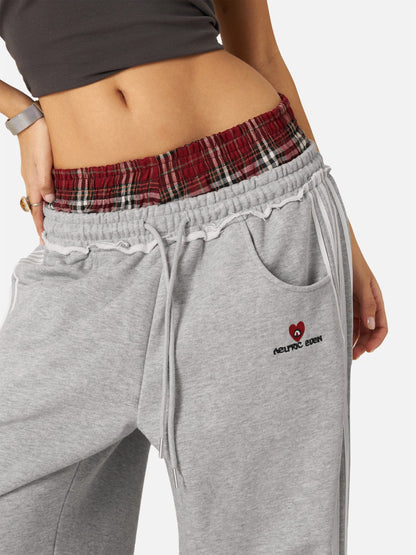 Double Waist Baggy Sweatpants